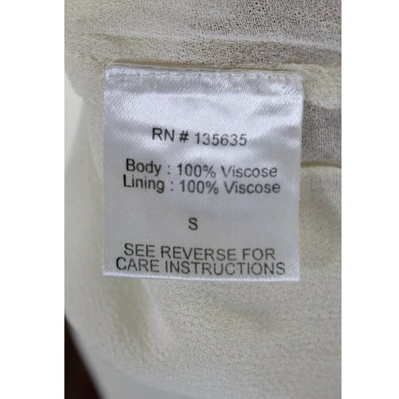 Love Sam Long Sleeve Cream Embroidered Blouse BOHO - Picture 4 of 6